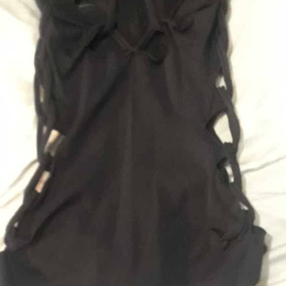 Backless open side braided lace up cami top weave - Picture 4 of 5